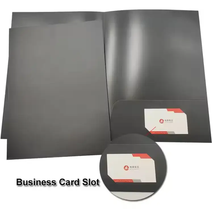 Carpeta de archivo de presentación en papel
