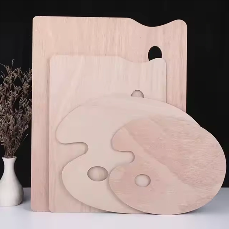Paleta de pintura de madera